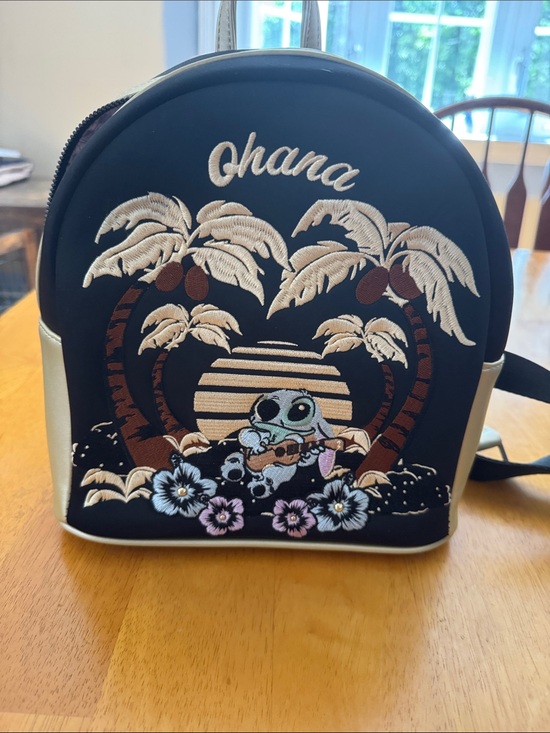 Disney Handbags - Disney Black and Cream Mini Backpack